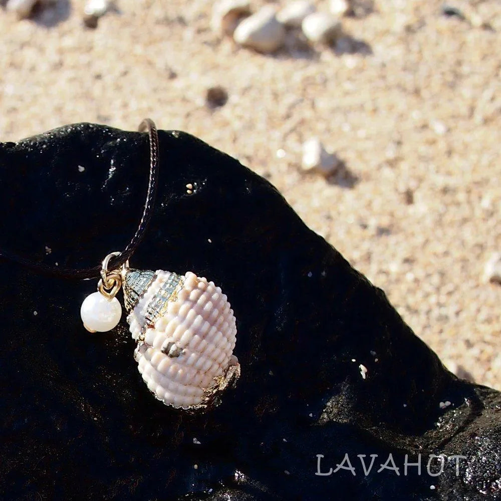 Nasa Seashell Hawaiian Pendant Necklace - Made In Hawaii