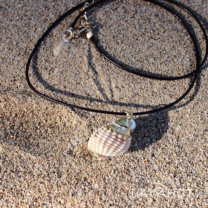 Nasa Seashell Hawaiian Pendant Necklace - Made in Hawaii