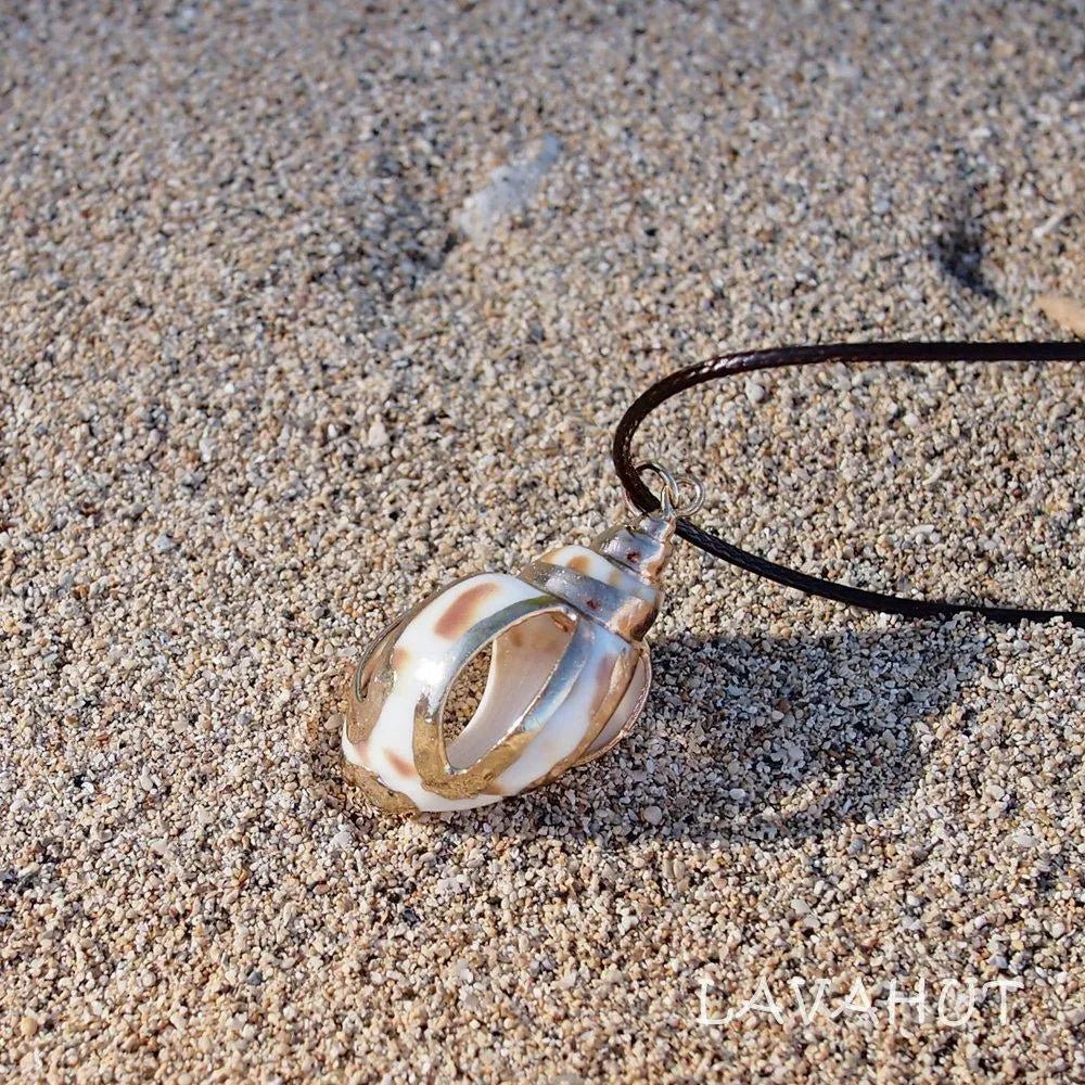 Nautical Spotted Seashell Hawaiian Pendant Necklace – Authentic Hawaiian Necklaces by Lavahut