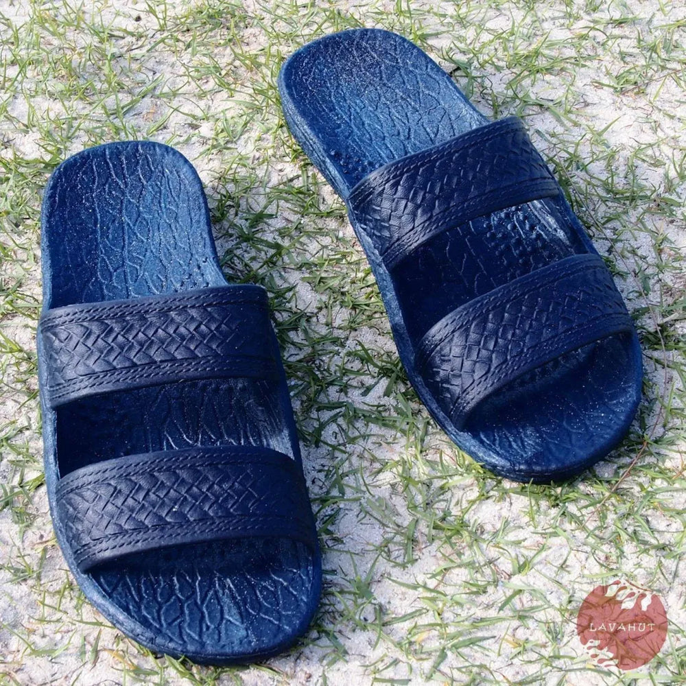 Navy Blue Classic Jandals® - Pali Hawaii Sandals - Made in Hawaii