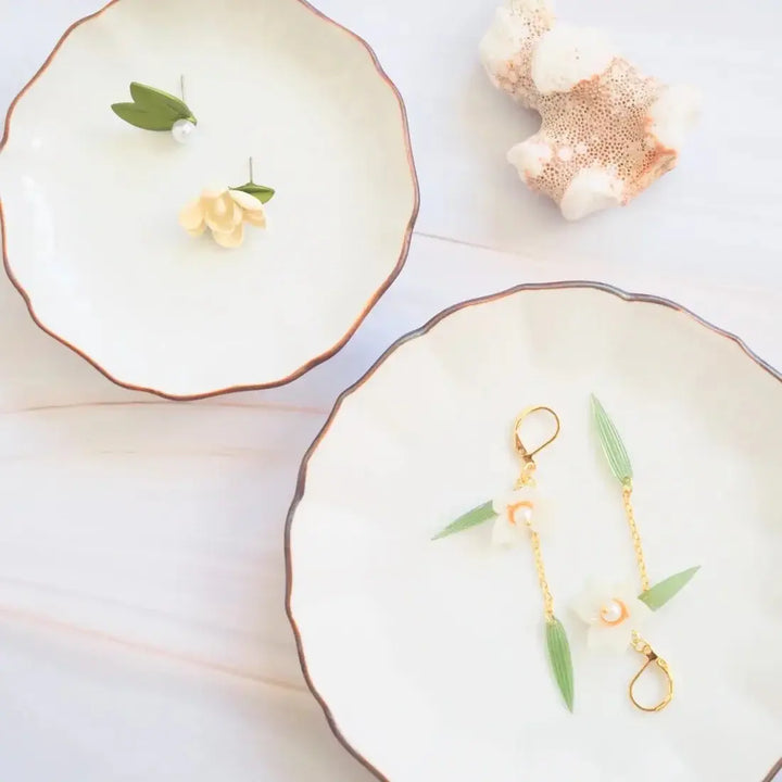 Noelani Flower Drop Earrings - Made in Hawaii