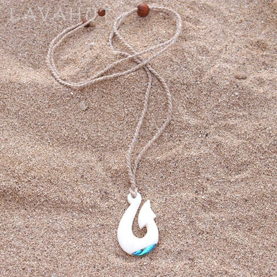 North Shore Fish Hook Hawaiian Necklace - Made In Hawaii