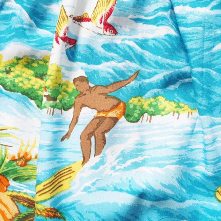 Ocean Life Aqua Hawaiian Girl Sunkiss Dress - Made in Hawaii