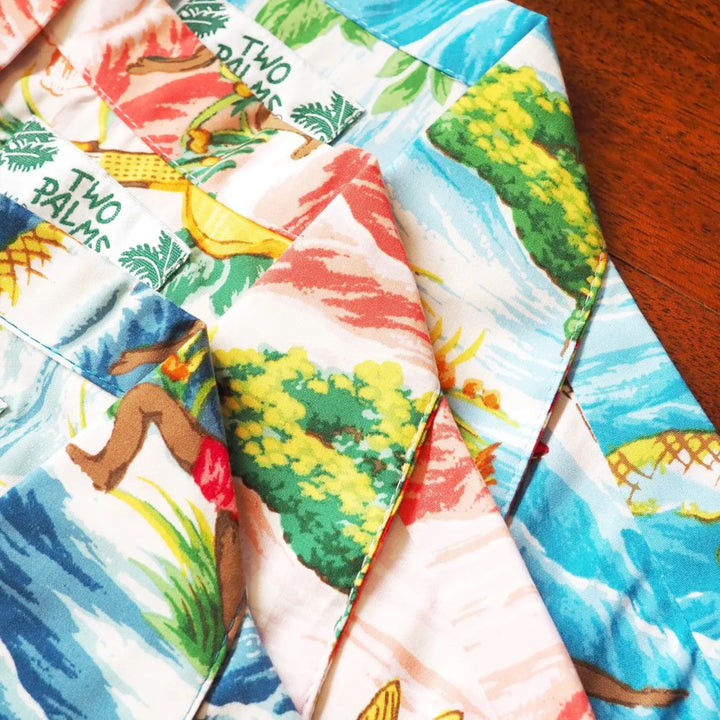 Ocean Life Navy Hawaiian Rayon Shirt - Made in Hawaii