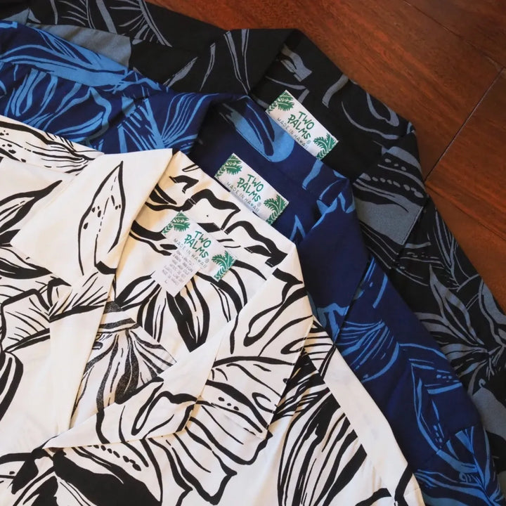 Olomana Black Hawaiian Rayon Shirt - Made in Hawaii