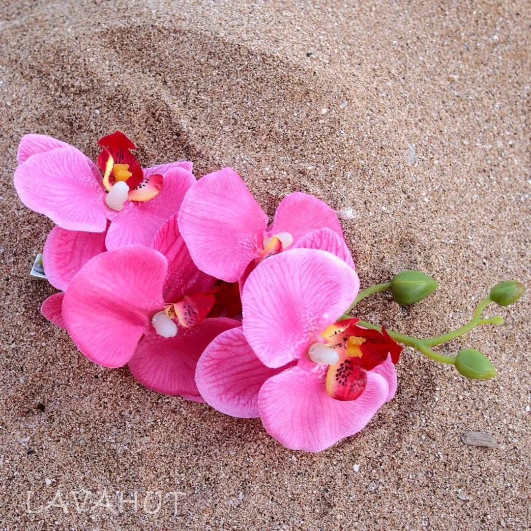 Orchid Magenta Hawaiian Flower Hair Clip - Made in Hawaii