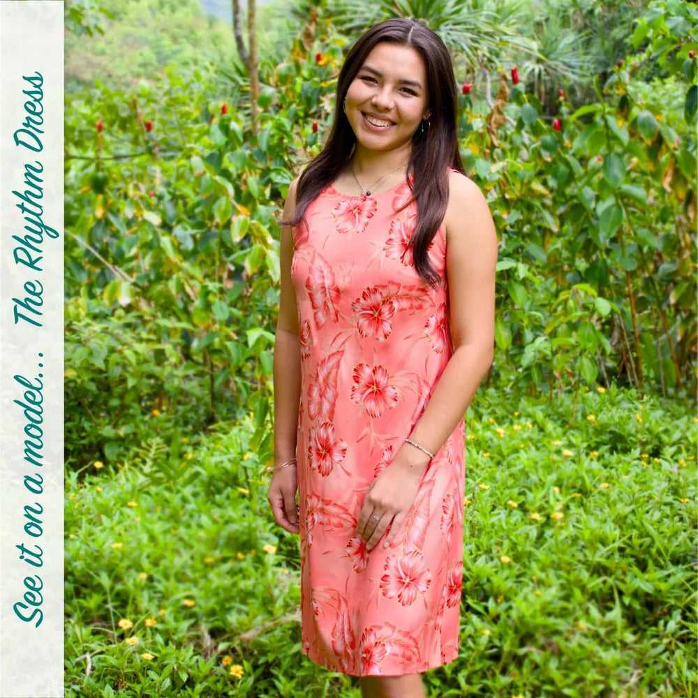 Orchid Play Blue Rhythm Hawaiian Dress – Authentic Hawaiian Women's Dress by Lavahut
