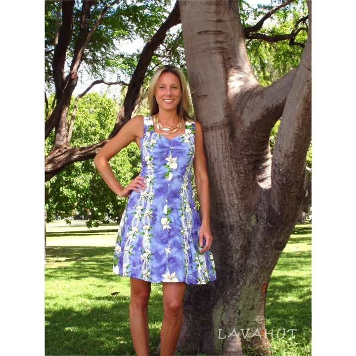 Orchid Purple Aloha Hawaiian Sundress - Made in Hawaii