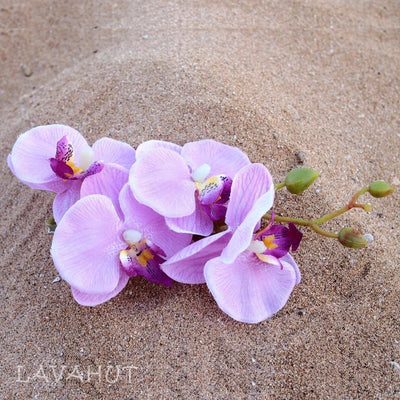 Orchid Purple Hawaiian Flower Hair Clip - Made In Hawaii
