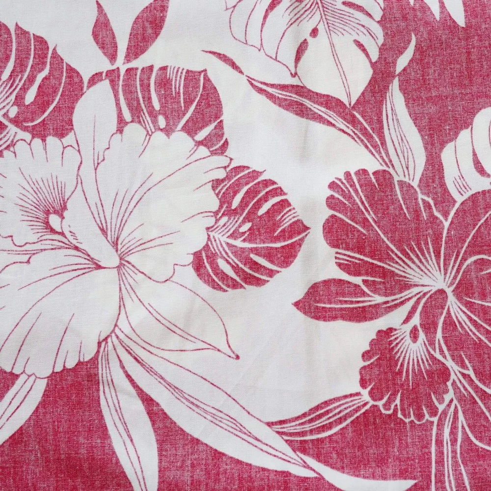 Orchid Shadow Red Hawaiian Reverse Shirt - Made in Hawaii