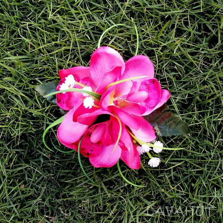 Orchid Wonder Pink Hawaiian Flower Hair Clip - Made in Hawaii