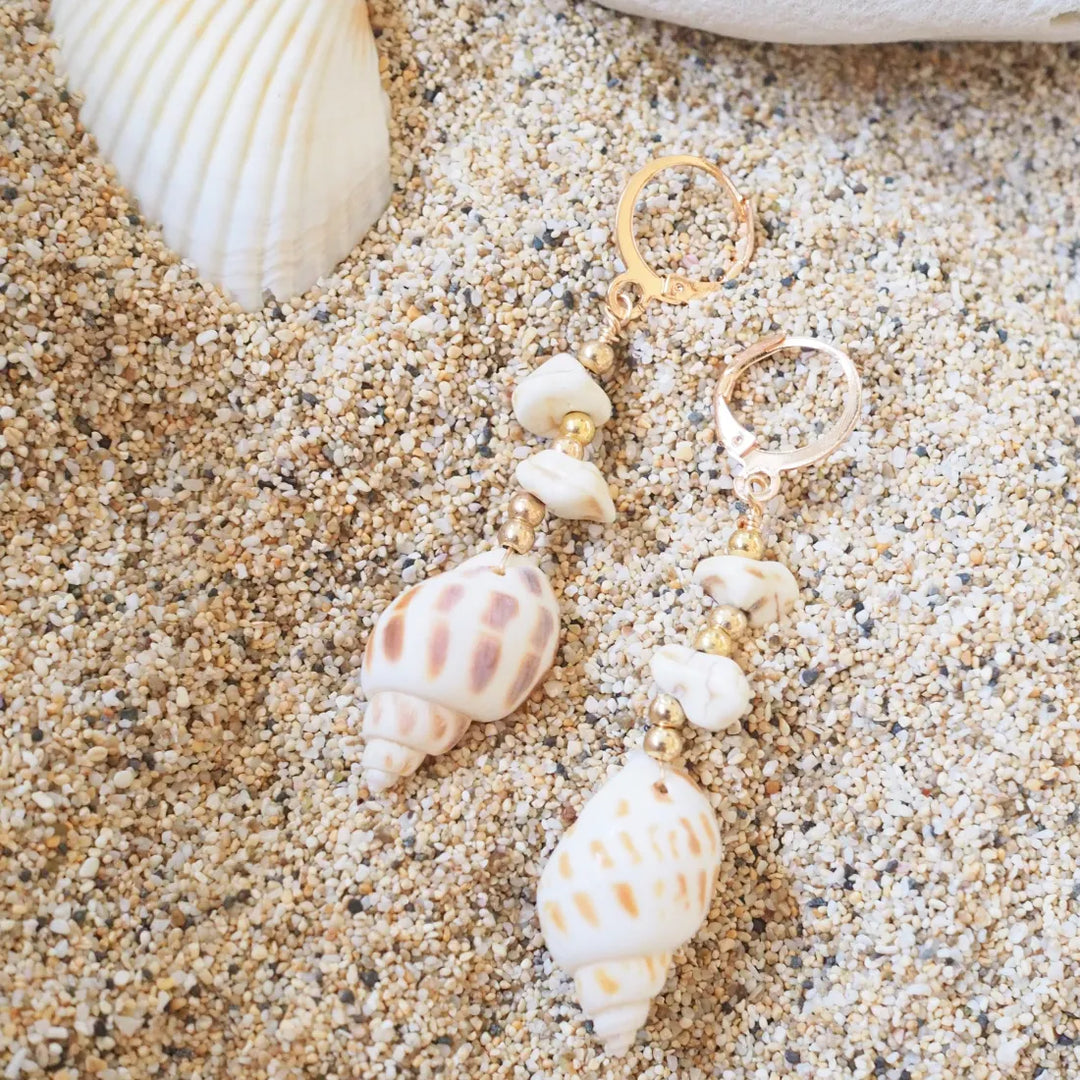 Paia Seashell Dangle Earrings - Made in Hawaii