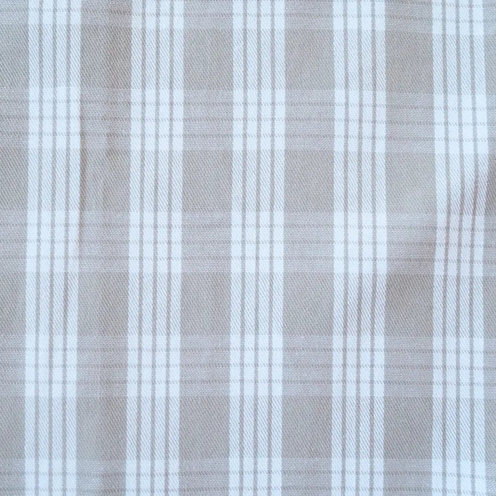Palaka Grey Hawaiian Cotton Shirt - Made in Hawaii
