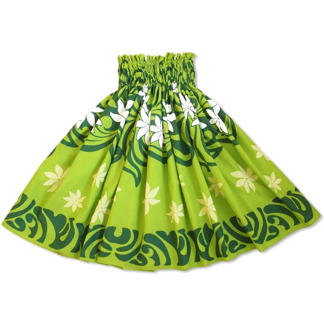 Pali Green Single Pa’u Hawaiian Hula Skirt - Made in Hawaii