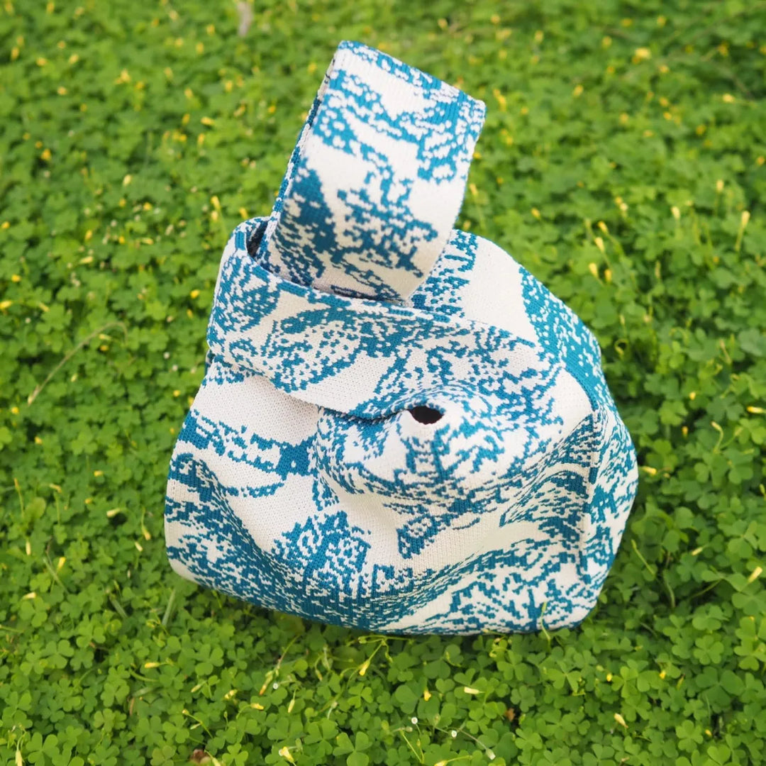 Palm Breeze Blue Knot Bag - Made in Hawaii