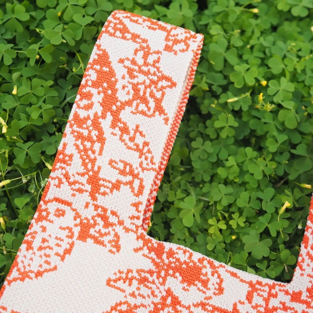 Palm Breeze Orange Knot Bag - Made In Hawaii