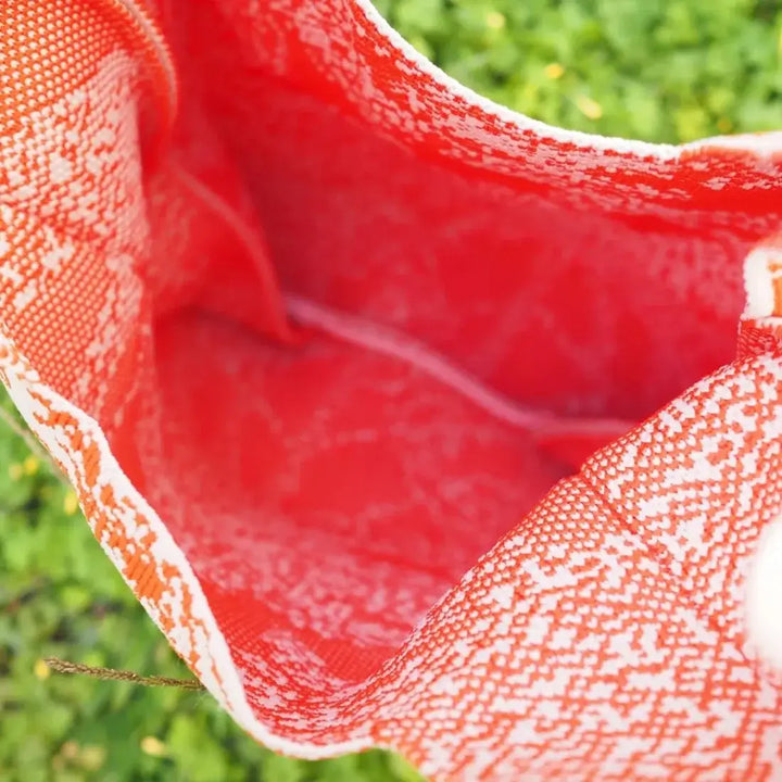 Palm Breeze Orange Knot Bag - Made in Hawaii