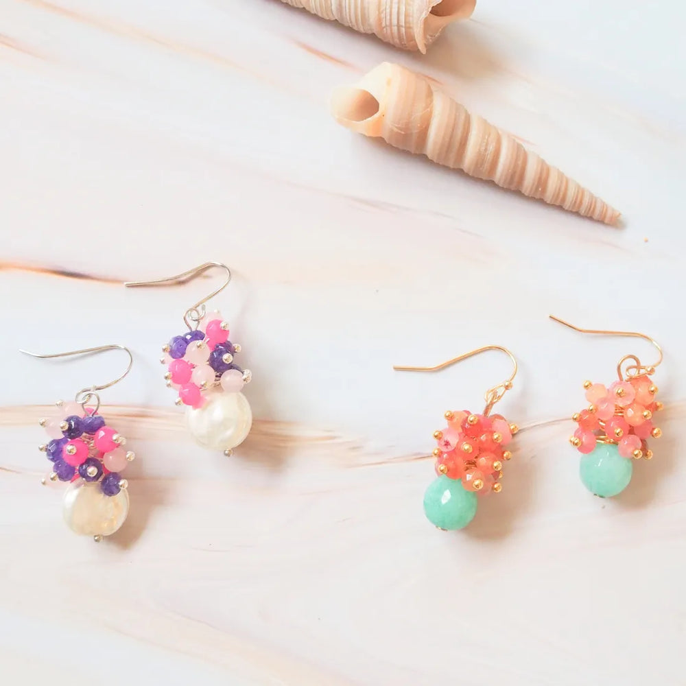 Papohaku Bauble Drop Earrings - Made in Hawaii