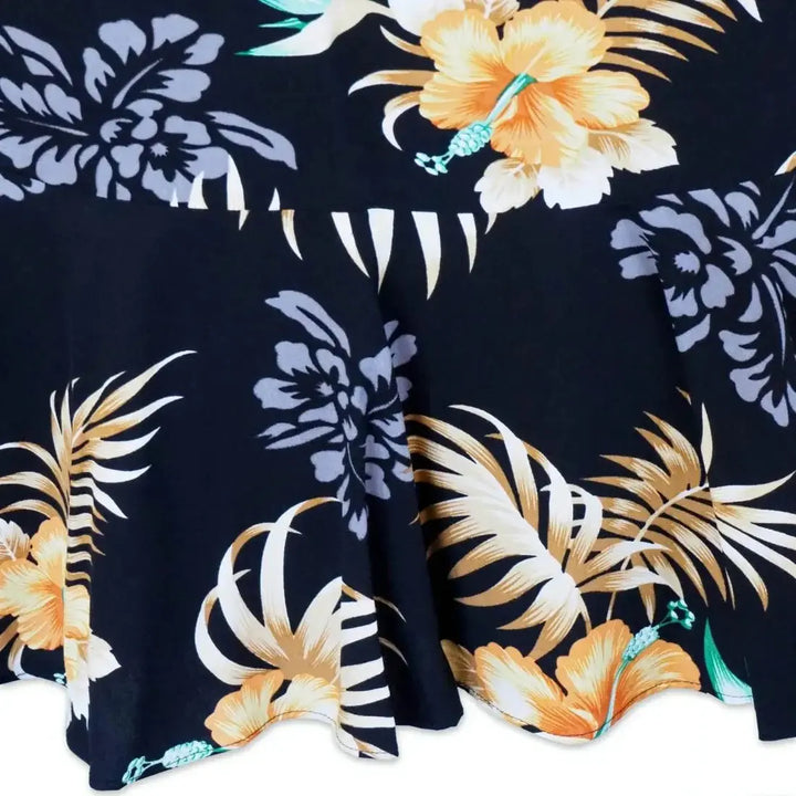 Passion Black Laka Hawaiian Dress Made in Hawaii