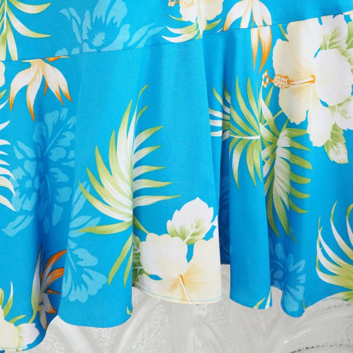 Passion Blue Akua Hawaiian Halter Dress - Made in Hawaii