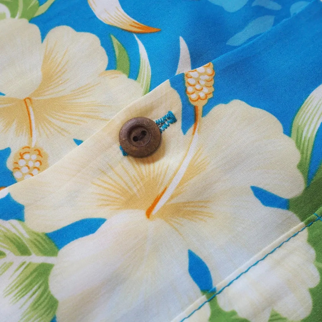 Passion Blue Hawaiian Rayon Shirt - Made In Hawaii