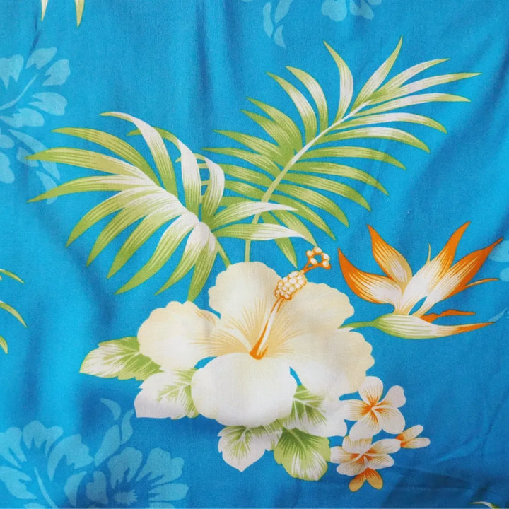 Passion Blue Maxi Hawaiian Dress - Made in Hawaii