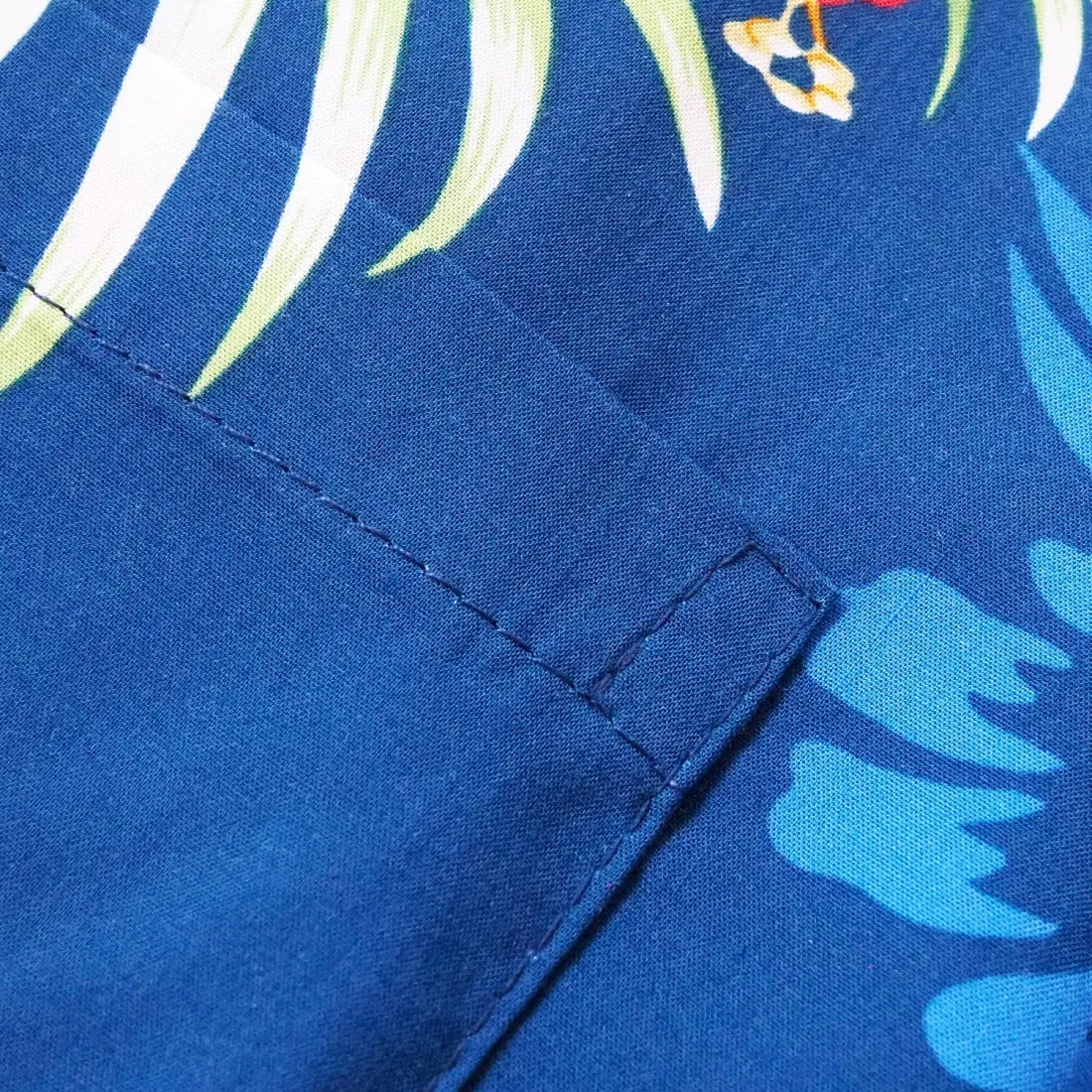 Passion Navy Blue Hawaiian Rayon Shirt - Made In Hawaii