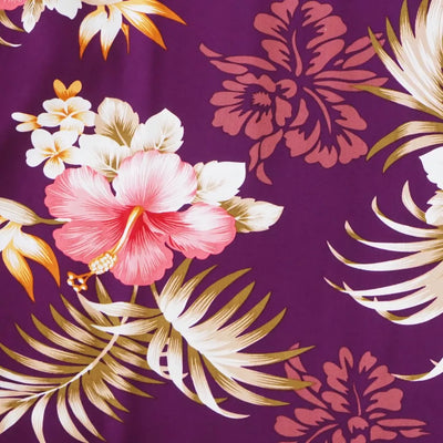 Passion Purple Hawaiian Rayon Fabric By The Yard - Made In Hawaii