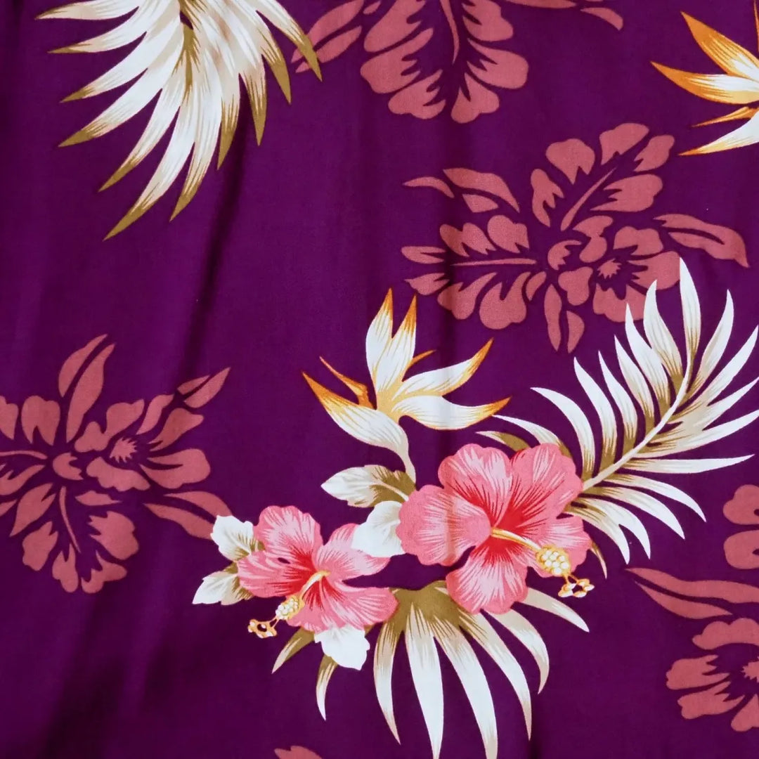 Passion Purple Hawaiian Rayon Shirt - Made in Hawaii