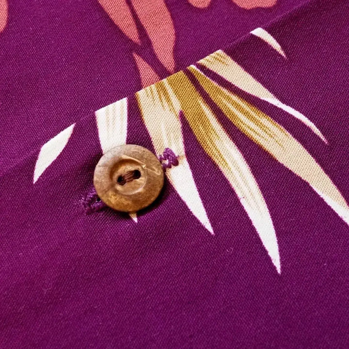 Passion Purple Women’s Hawaiian Rayon Shirt Made in Hawaii