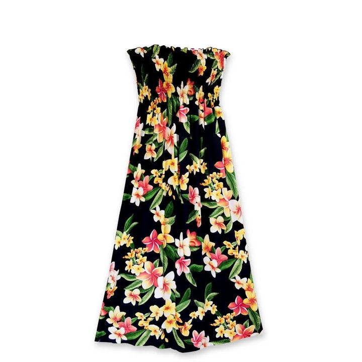 Pebble Black Maxi Hawaiian Dress - Made in Hawaii