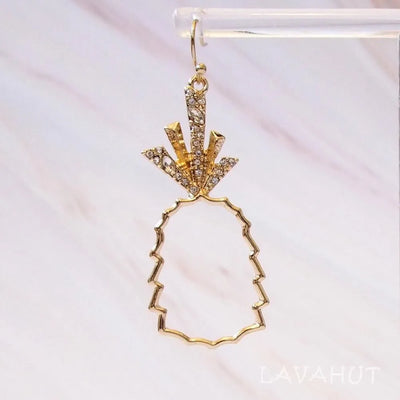 Pineapple Bling Hawaiian Drop Earrings - Made In Hawaii