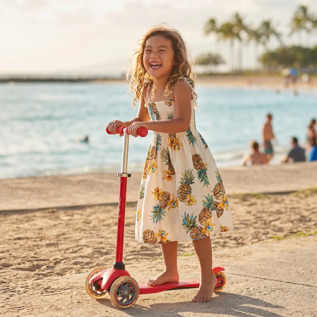 Pineapple Cream Sunkiss Hawaiian Girl Dress - Made in Hawaii