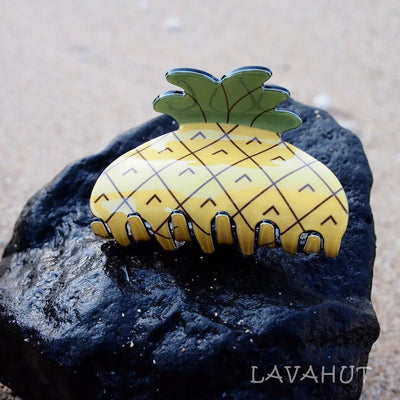 Pineapple Fun Hawaiian Hair Claw - Made In Hawaii