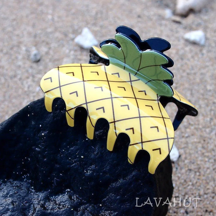 Pineapple Fun Hawaiian Hair Claw - Made in Hawaii