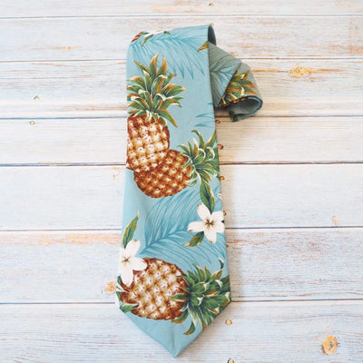 Pineapple King Hawaiian Necktie - Made In Hawaii