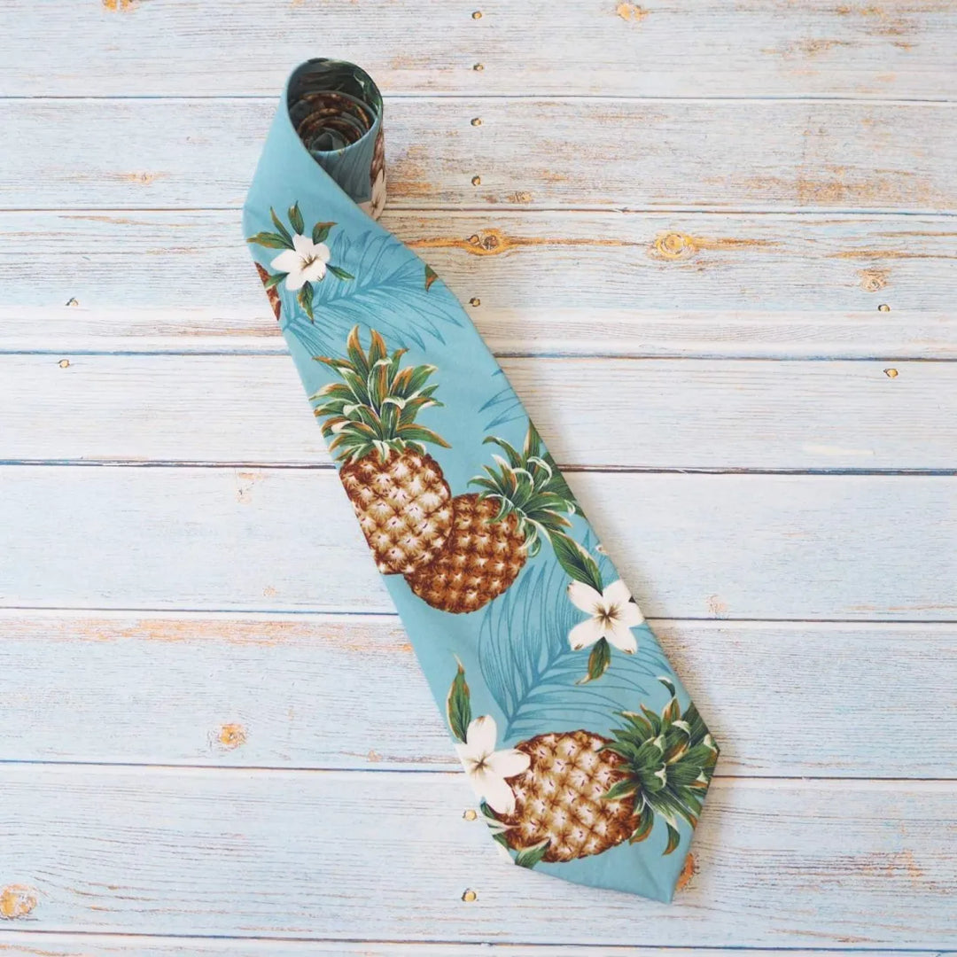 Pineapple King Hawaiian Necktie - Made in Hawaii