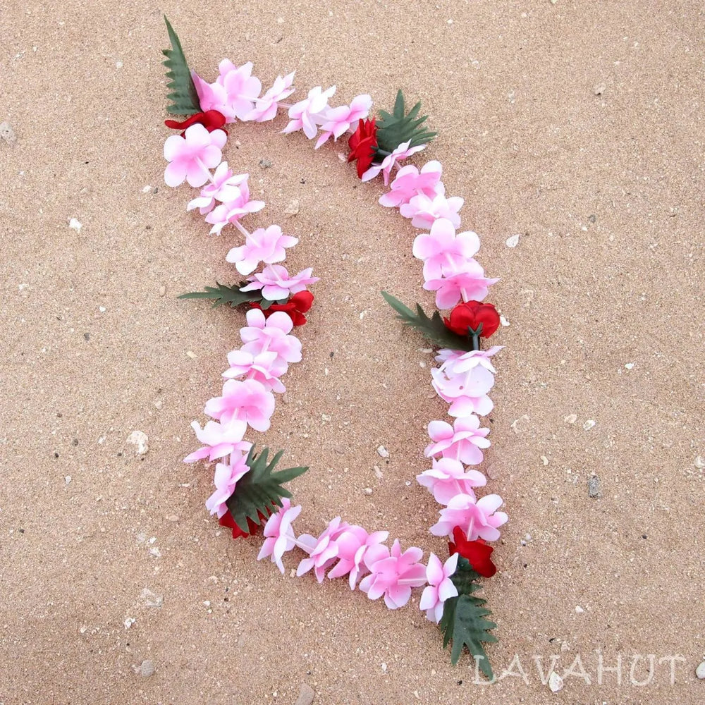 Pink Hawaiian Keiki Flower Lei - Made in Hawaii