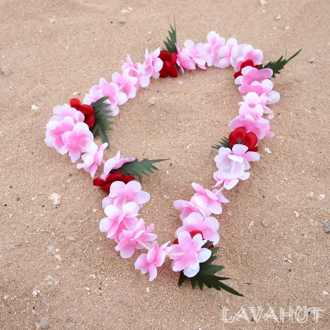 Pink Hawaiian Keiki Flower Lei - Made in Hawaii