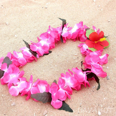 Pink Luau Flower Lei - Made In Hawaii