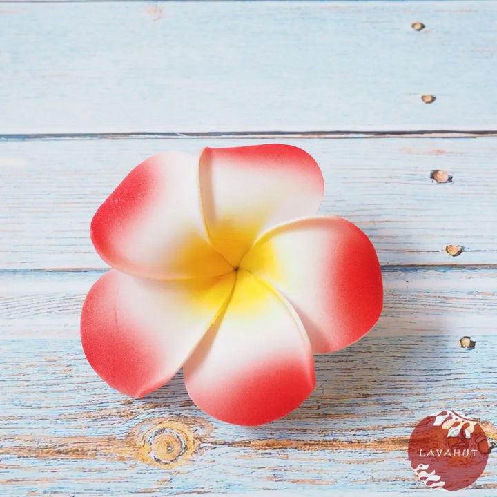 Pink Lucky Plumeria Flower Hair Clip - Made in Hawaii