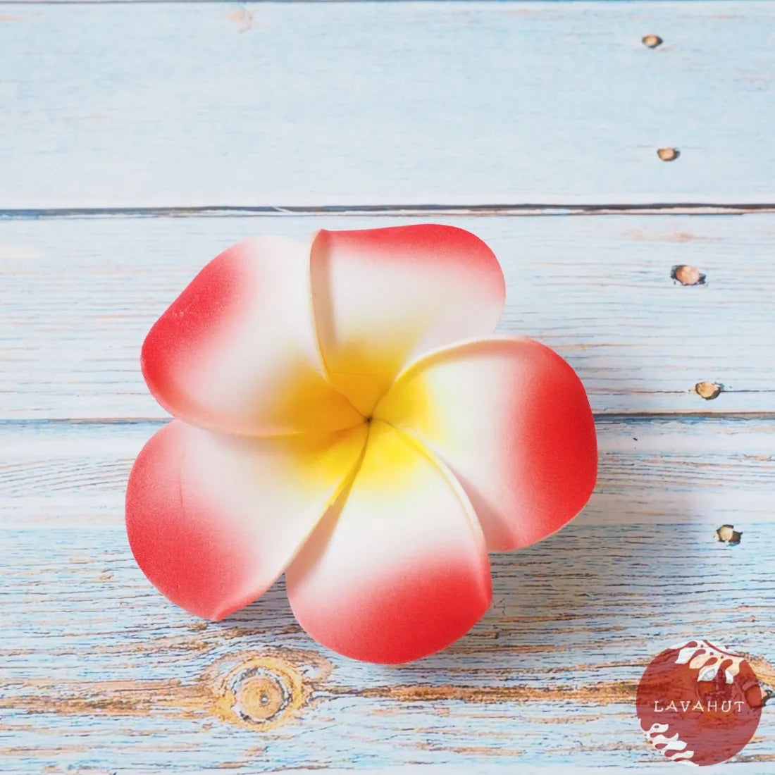 Pink Lucky Plumeria Flower Hair Clip - Made In Hawaii