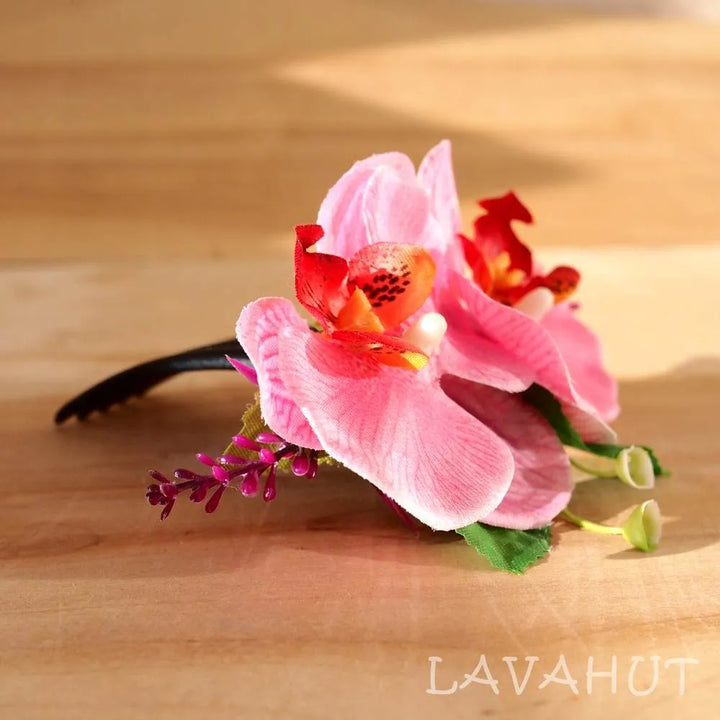 Pink Orchid Joy Hawaiian Hair Comb - Made in Hawaii