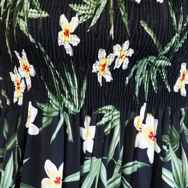 Pipiwai Black Moonkiss Hawaiian Dress - Made in Hawaii