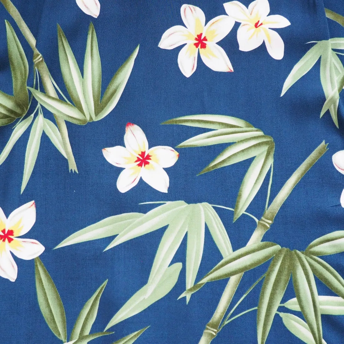 Pipiwai Indigo Hawaiian Rayon Fabric By The Yard - Made In Hawaii