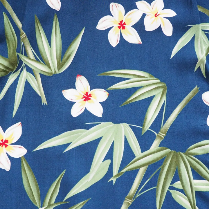 Pipiwai Indigo Hawaiian Rayon Shirt - Made in Hawaii