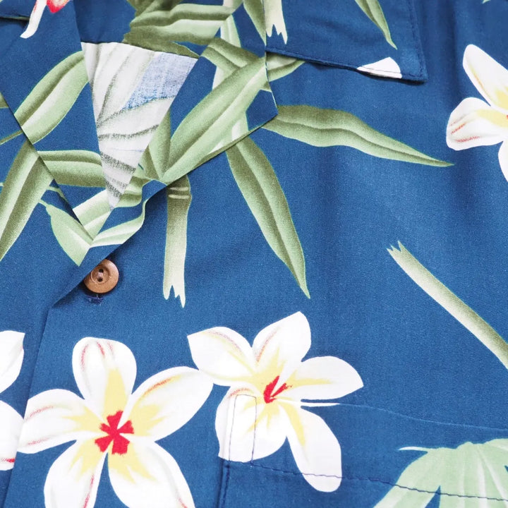 Pipiwai Indigo Hawaiian Rayon Shirt - Made in Hawaii