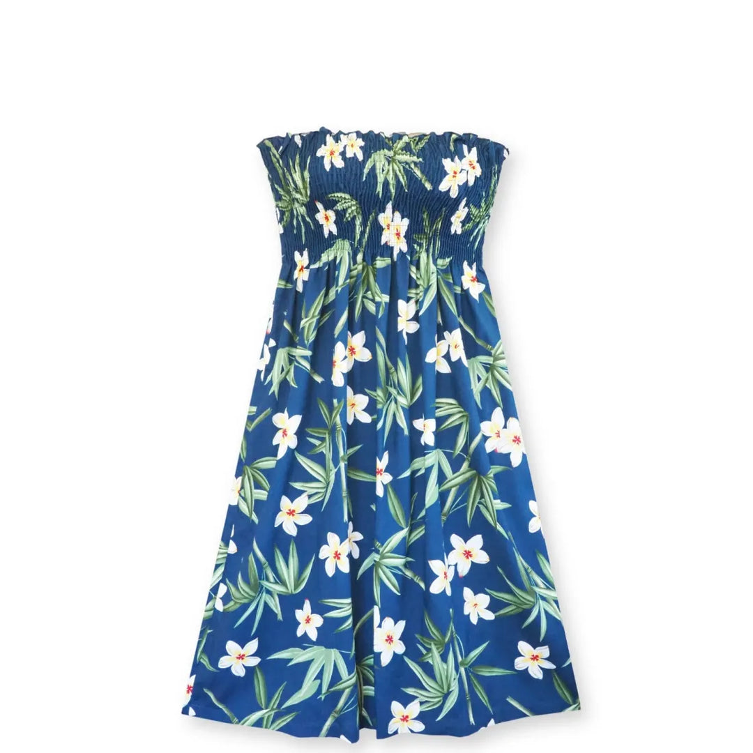 Pipiwai Indigo Moonkiss Hawaiian Dress - Made in Hawaii