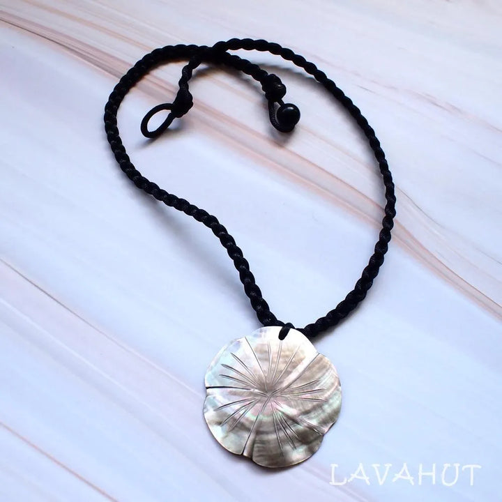 Plumeria Mother of Pearl Hawaiian Necklace - Made in Hawaii