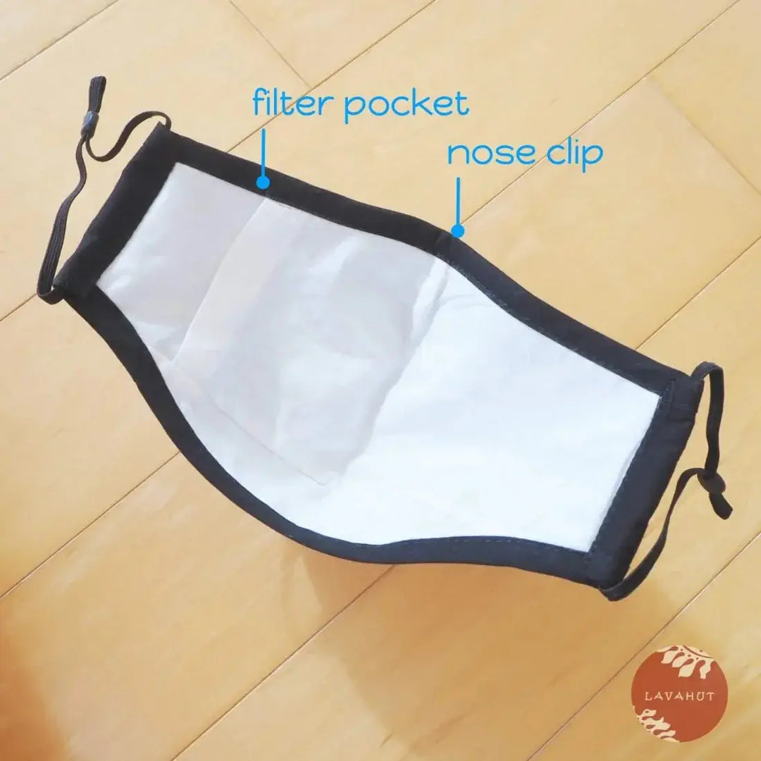 Pm 2.5 Respirator Face Mask • Black (black Valve) - Made in Hawaii